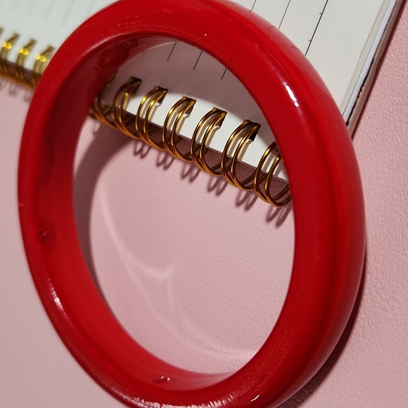 Elegant Red Bangle Bracelet - Picture 3 of 3